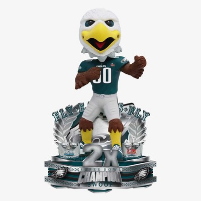 Swoop Philadelphia Eagles 2X Super Bowl Champions Bobblehead NFL Football