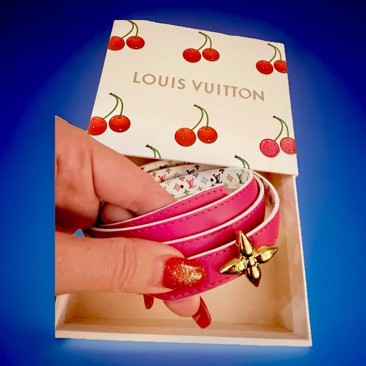 Louis Vuitton Pink Belts for Women for sale | eBay display picture 1