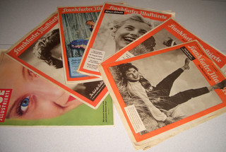 Konvolut 6 x Zeitschrift Frankfurter Illustrierte Neue Illustrierte 1954 1955