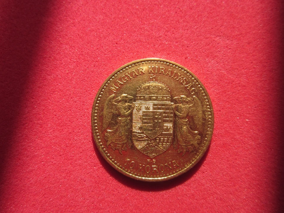 Historische Goldmünze 10 Kronen 1901 Franz Josef Ungarn 3,38 Gramm, 900 Gold - Bild 3 von 4