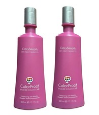 COLORPROOF Crazy Smooth Anti-Frizz Shampoo 10.1 fl oz Pack of 2 