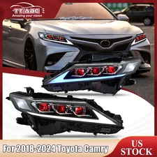 TT-ABC LED Headlights For Toyota Camry XSE XLE TRD SE LE 2018-2024 Head Lights