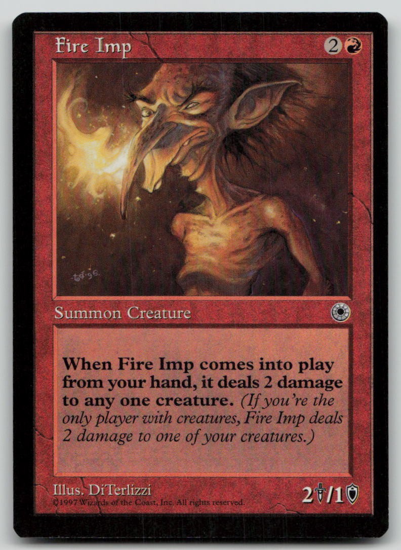 Fire Imp [Portal - 126] Lightly Played Uncommon Magic