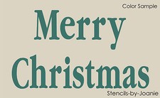 Winter Stencil Merry Christmas Bold Vintage Font Seasonal Holiday DIY Signs