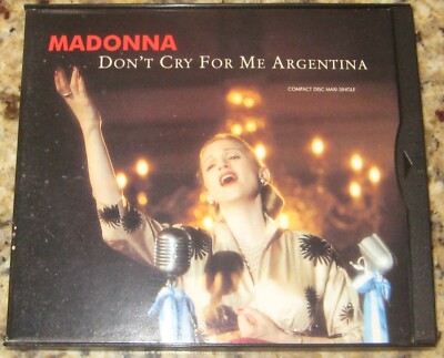 MADONNA: Don't Cry For Me ARGENTINA CD. Warner Bros. 9 43809-2