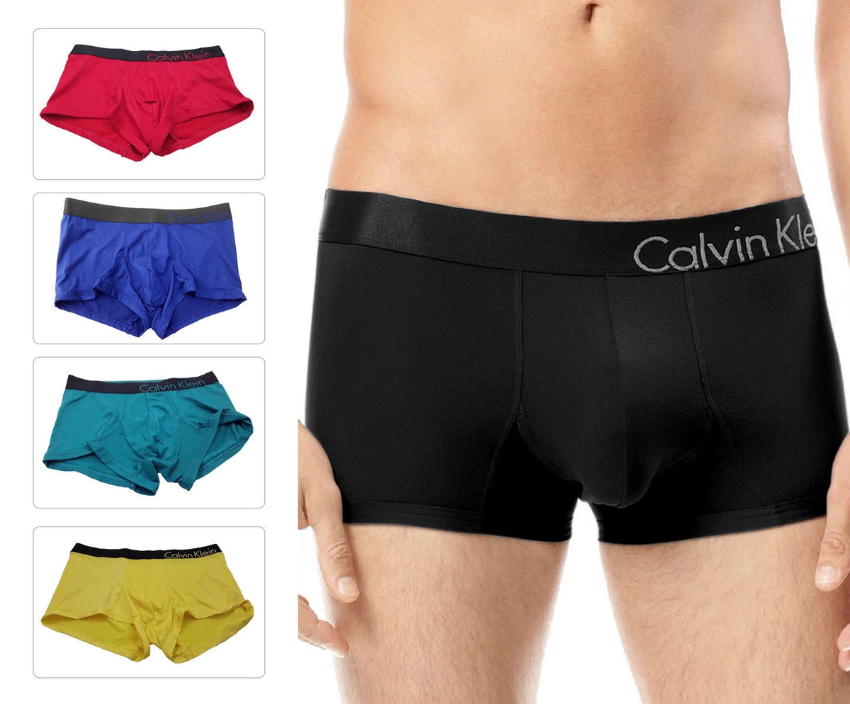 Calvin Klein Men's Boxer Brief Trunk U8908 CK Bold Low Seamless Underwear  Trunks