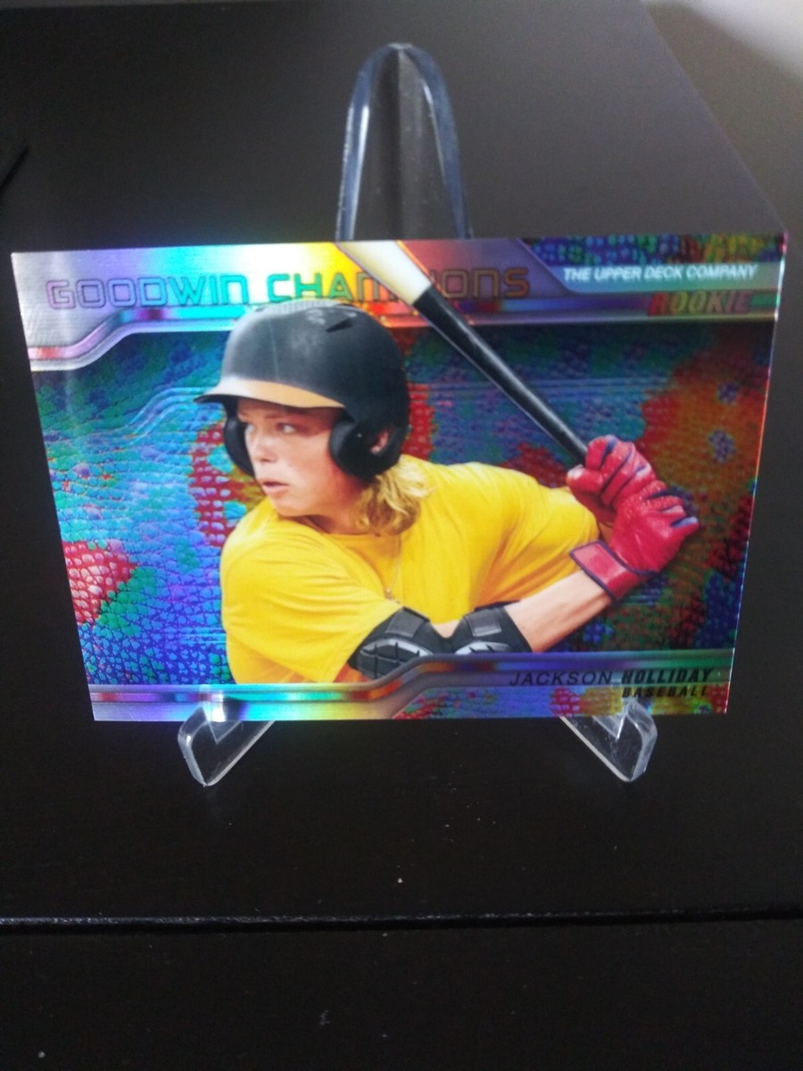 Jackson Holliday UD Goodwin Chameleon Platinum RC Card # Numbered 