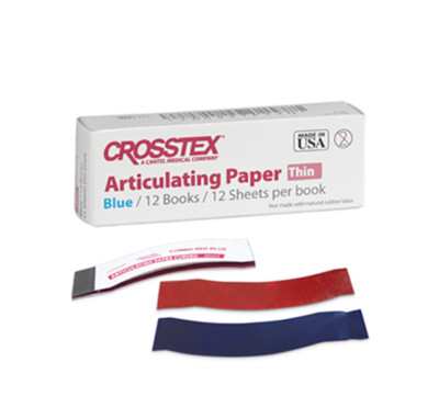 Crosstex TPTH Articulating Paper Thick Blue .0031'' 79 Microns 144 Sheets