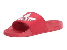 adidas Originals Men's Adilette Lite Slide Sandal Scarlet/White NEW