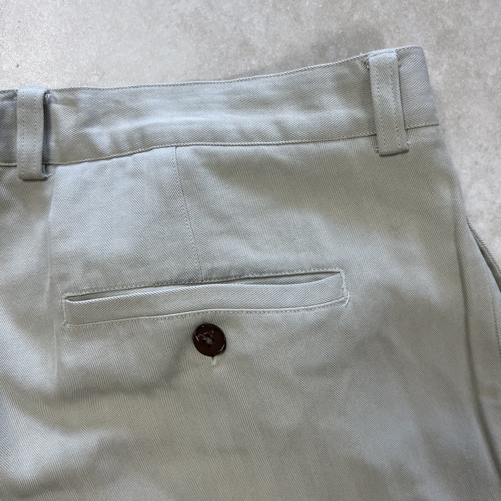 Tommy Bahama Men’s Chino Dress Pants 100 Silk Pleated Beige Sz 40x28