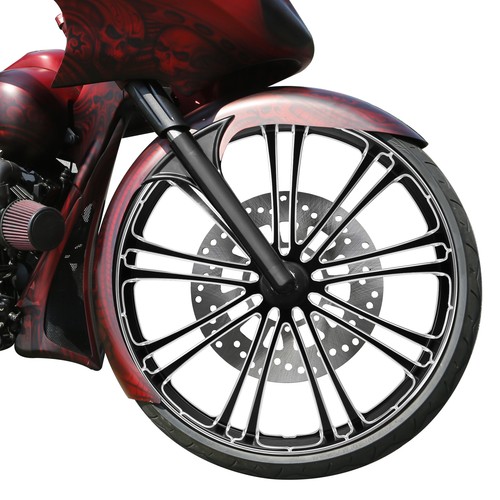 30" Front Wheel Rim Dual Disc Wheel Hub For Harley Electra Street Glide