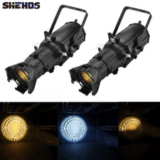 SHEHDS 2Pcs LEKO Profile Spotlight 250W Warm+Cool White LED Lights Wedding Club