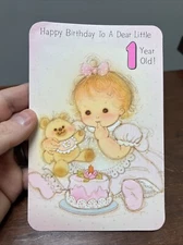 Vintage American Greetings Birthday Card Unused Made In USA No Envelope 1979
