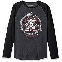 Zoo York Mens Cycles Long Sleeve Raglan, Black Heather, Large Sale Zoo York Mens Cycles Long Sleeve Raglan, Black Heather, Large Sale