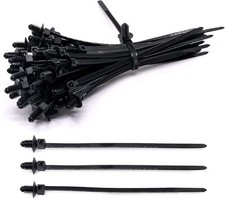Christmas Tree Cable Ties Push Mount Cable Zip Tie Black Fir Tree Cable Ties-50