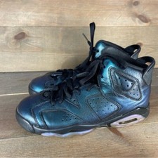 jordan 6 kids youth size 5.5 shoes chamelon blue black sneakers
