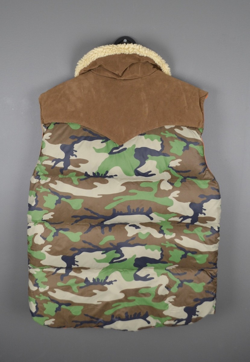 ジャケット・アウター Denim & Supply duck camo down vest M Ralph Lauren Denim Supply Camo Vest Jacket Down Hunting RrL
