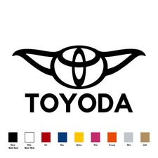 Toyoda Decal Vinyl Sticker Funny Star Wars Yoda For Toyota Cars Bumper Window