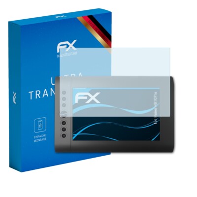 atFoliX 2x Displayschutzfolie für Huion H610Pro Schutzfolie klar Folie