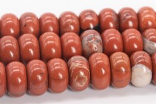 10x6MM Natural Red Jasper Beads Grade A Rondelle Gemstone Loose Beads