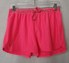Under Armour Girls UA Play Up Shorts 1363372 Bright Pink Size YLG 14-16  14393