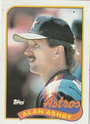 FREE SHIPPING-MINT-1989 Topps Alan Ashby #492 ASTROS PLUS BONUS CARDS