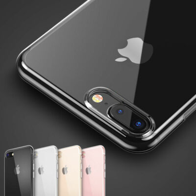 Phone Case Soft Silicone Clear Transparent Slim TPU for iPhone Plus X  XR XS