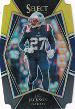 🏈 2021 SELECT BLACK & GOLD DIE CUT - J.C. JACKSON #124 NEW ENGLAND PATRIOTS