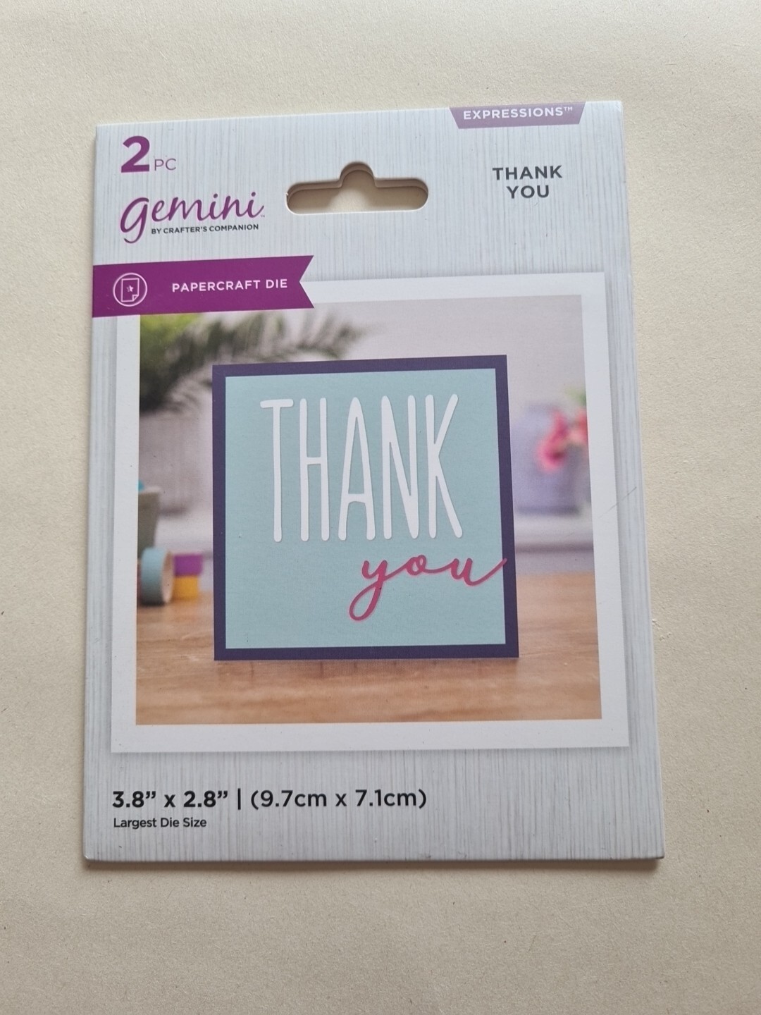 GEMINI BY CRAFTER'S COMPANION THANK YOU DIE SET BNIP