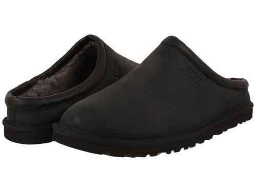 NWOB MENS SIZE 11 BLACK UGG CLASSIC CLOG LEATHER SLIP-ON SHOES SLIPPERS |  eBay