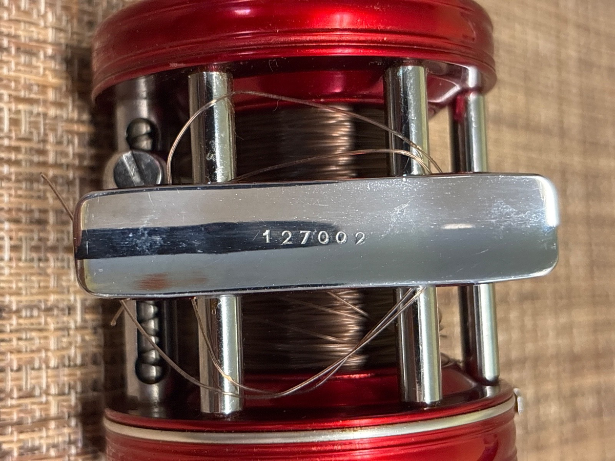 Moulinet Vintage Abu Ambassadeur,Rare Double Poignées Rouges !N°6000