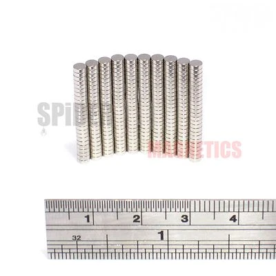 SPIDER MAGNETICS Tiny & Strong 3x1 mm N52 Neodymium Magnets For Craft Papercraft Models 3mm x 1mm