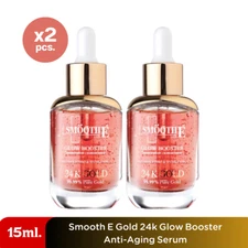 Smooth-E Glow Serum Treatment Booster Gold 24k Radiant Anti-Aging Wrinkles 15ml