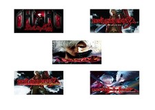Devil May Cry 3 Dante's Awakening PlayStation 2 Memory Card Glossy Stickers
