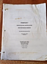 TRIMBLE NAVIGATION GPS TRIMPACK REFERENCE TECH ORIGINAL GULF WAR 1990 ERA MANUAL