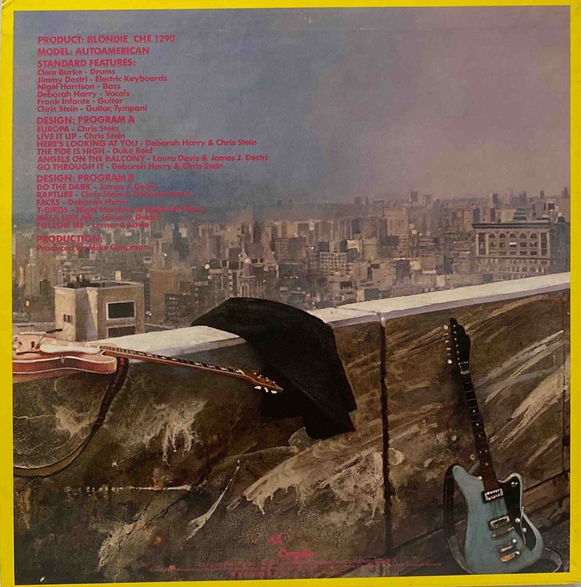 Blondie - AutoAmerican WITH BONUS Single 7