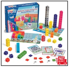 Mathlink Cubes Number blocks1-10 Activity Set, 30 Preschool Learning Activities,