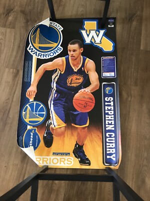 Gold Medalist STEPH CURRY Fathead Jr Vinyl Wall Decal - 18x32