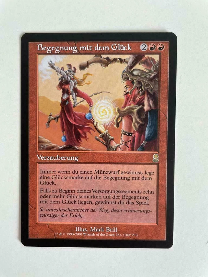 MTG GERMAN ODYSSEY CHANCE ENCOUNTER NM MAGIC THE GATHERING RARE RED CARD - Image 4 of 4