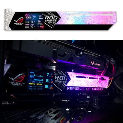 Graphic Video Card Bracket VGA Holder 2.2'' LCD RGB CPU GPU RAM Monitor AIDA64
