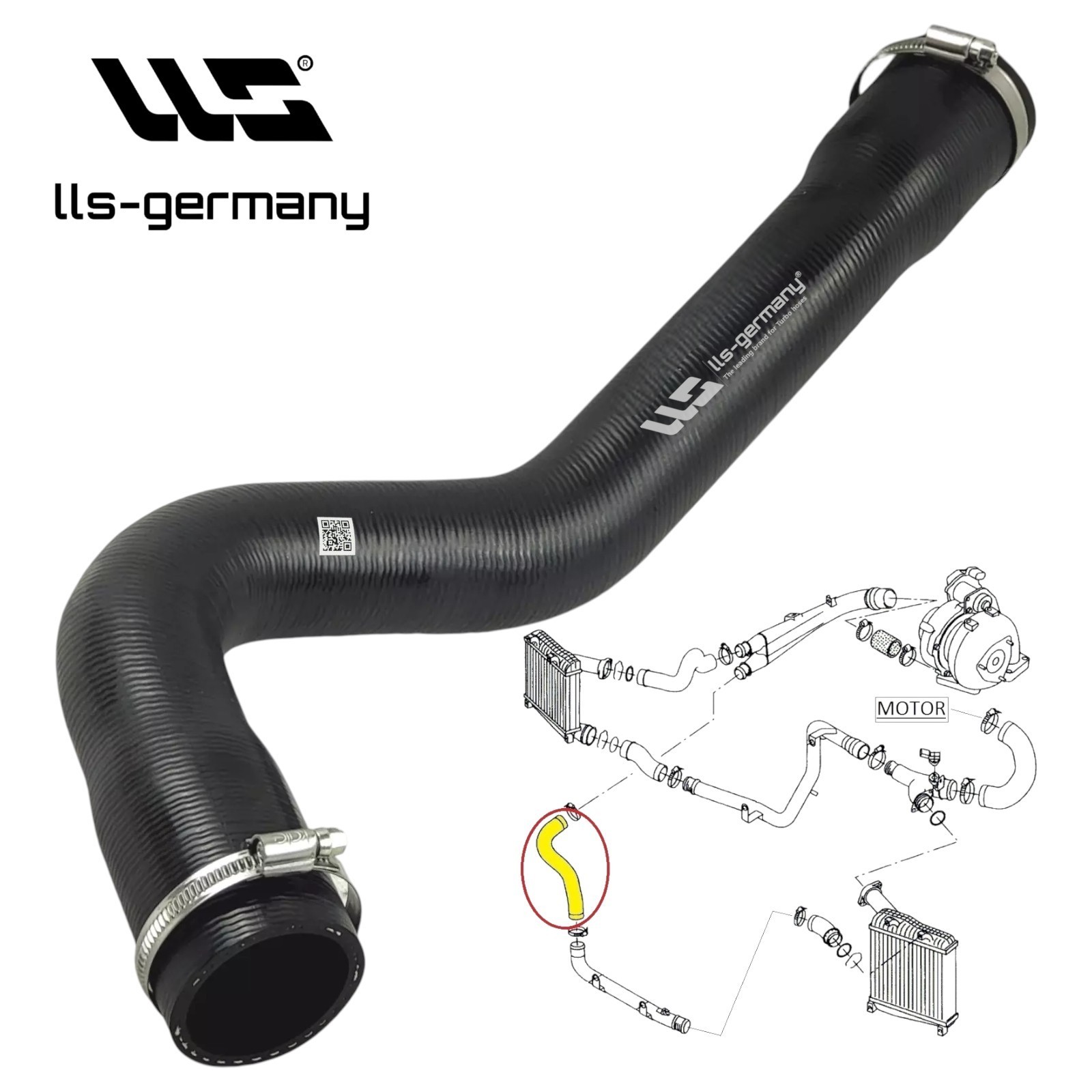 Charge Air Hose Turbo Hose For Audi Q7 (4LB) 3.0 TDI Quattro 7L0145737