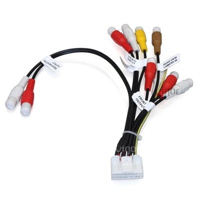 Kabel Strahl Adapter Cinchstecker 24PIN für Autoradio Pioneer AVIC-F930BT