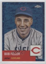 2022 Chrome Platinum Anniversary Toile White & Blue Refractor Bob Feller 0yg9