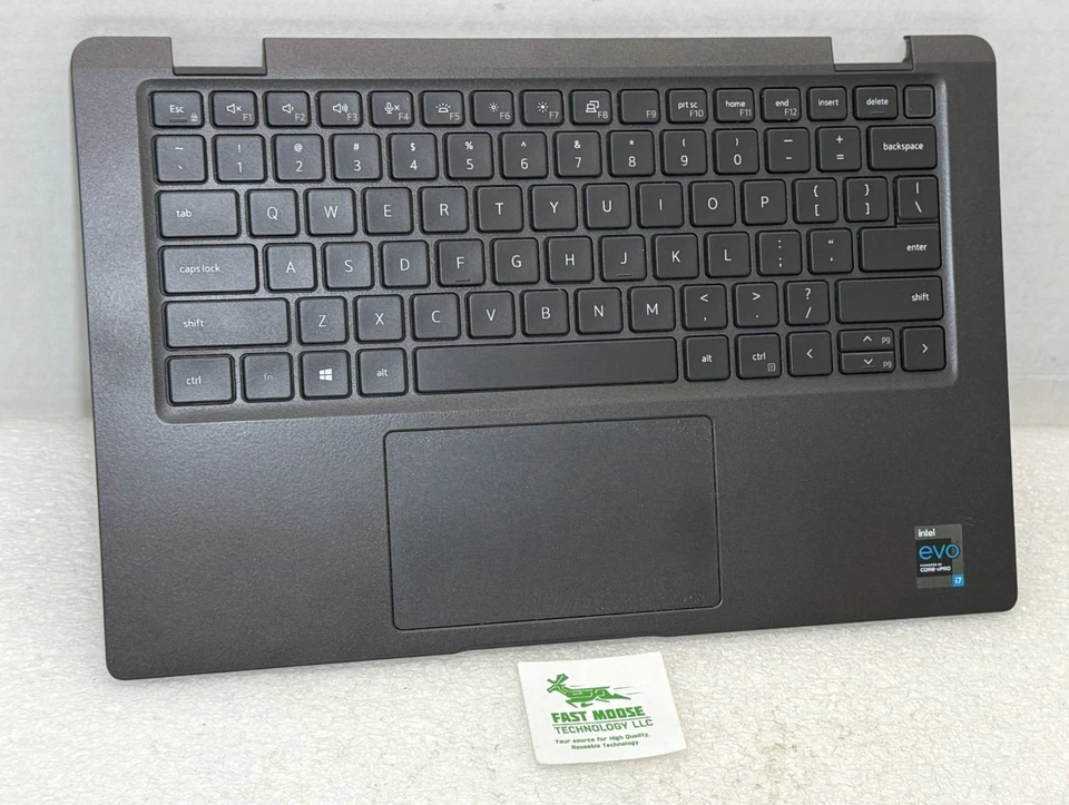 Teclado/touchpad genuino Dell Latitude 7420 2 en 1 con reposamanos para computadora portátil D7T80 RYMK Foto 2 de 4