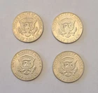 4x Kennedy Silver Half Dollar - 1964