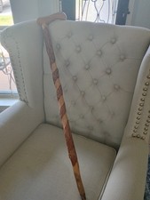 Waking Cane, Wood Walking Cane,Handercrafted Twisted Sassafras with Fritz handle