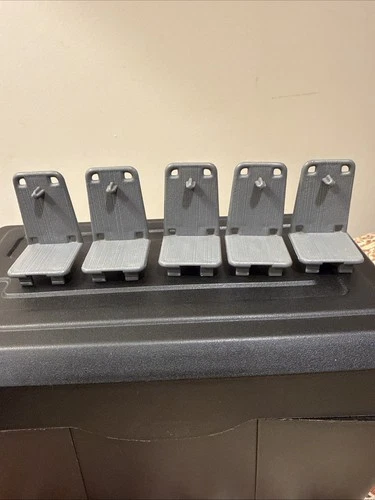 Vintage 1986 Hasbro GI Joe TOMAHAWK Set of 5 Chairs Helicoptor part Seats