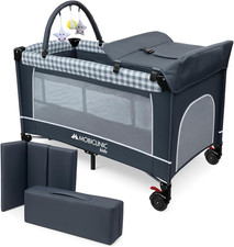 ®, Lettino Da Viaggio 3 in 1, Box Bambini Duo Livelli, Pieghevole Con Fasciatoio