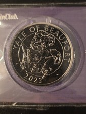 Uncirculated 2023, Yale of Beaufort 5 Pound Coin.