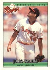1992 Donruss The Rookies Baseball Card #119 Julio Valera 
